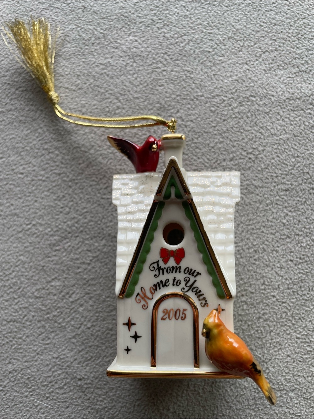 Vintage Lenox 2005 Annunal Birdhouse From Our Home To Yours Porcelain Ornament